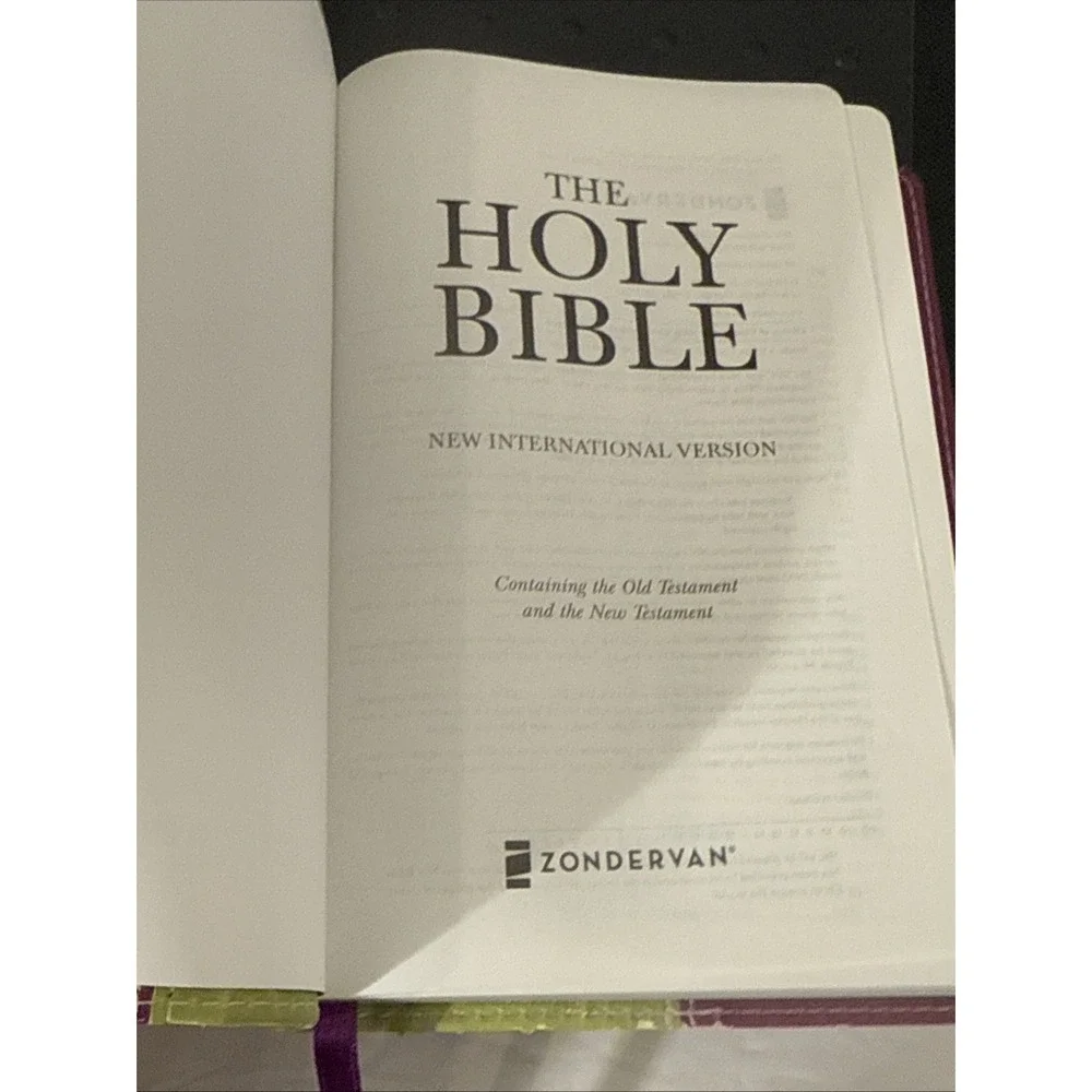2006 NIV New International Version Holy Bible‎ Lime Green & Maroon-Red Lettering